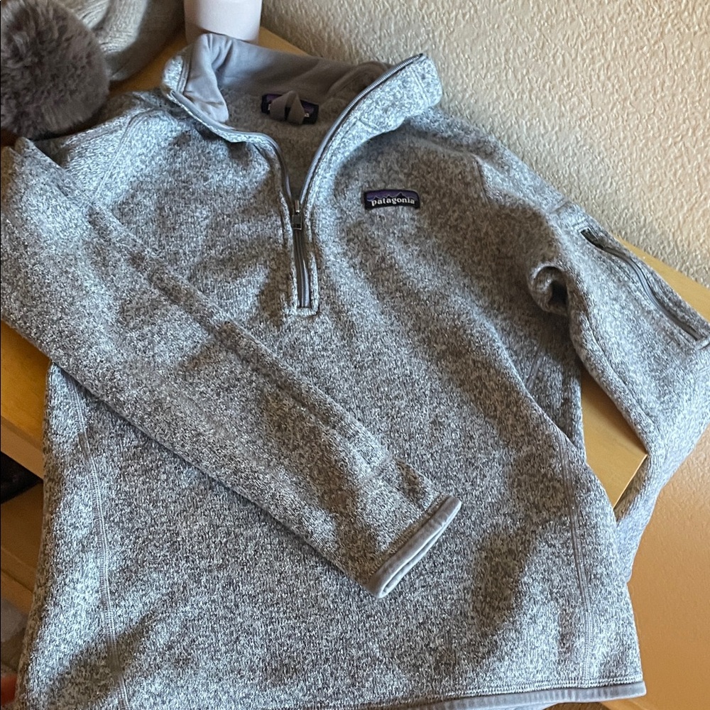 Patagonia Heather Gray Fleece Pullover